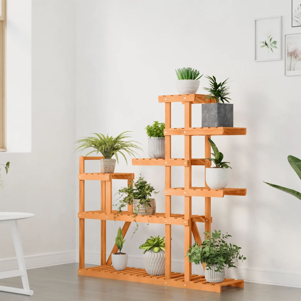 Stalak za cvijeće 110 x 25 x 111 cm od masivne jelovine