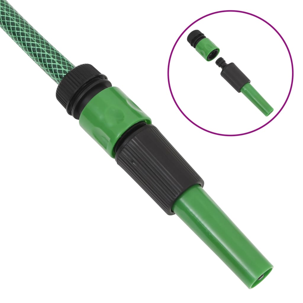 Vrtno crijevo sa setom priključaka zeleno 0,75 " 10 m PVC
