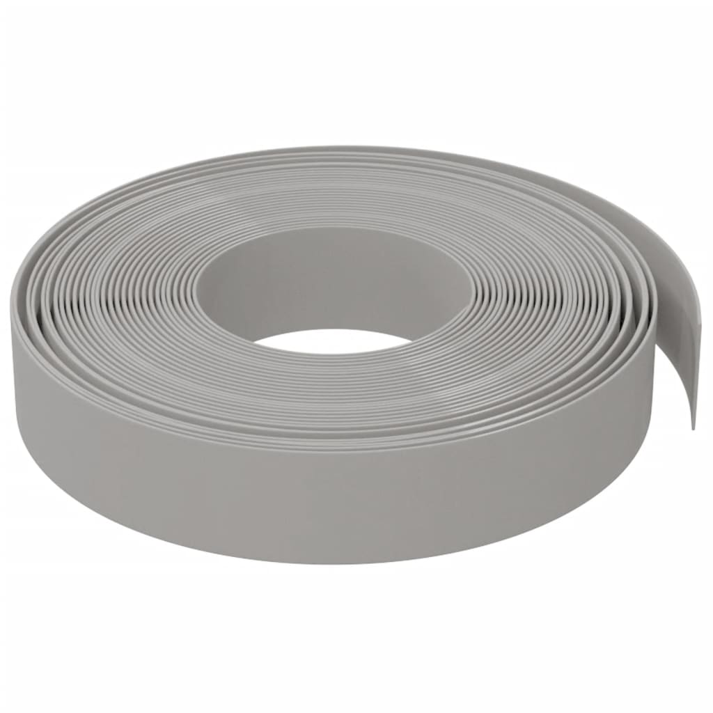 Vrtne ivice 4 kom sive 10 m 10 cm od polietilena