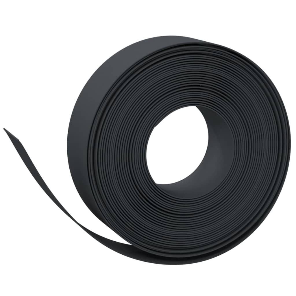 Vrtne ivice 2 kom crne 10 m 15 cm od polietilena