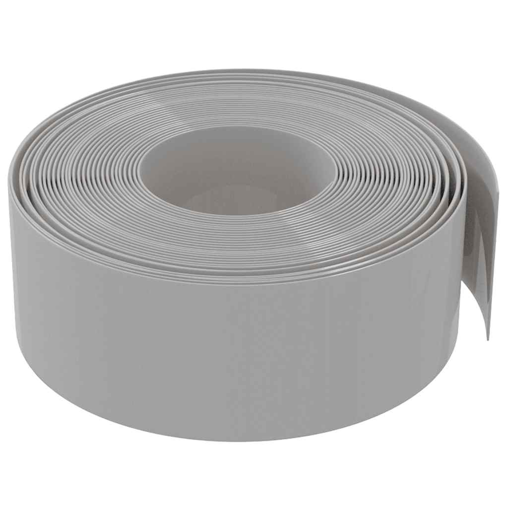 Vrtne ivice 4 kom sive 10 m 20 cm od polietilena