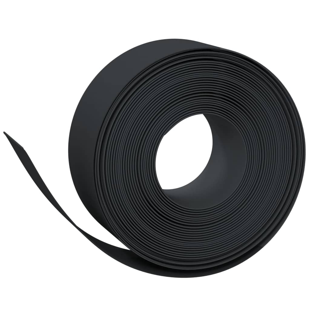 Vrtne ivice 4 kom crne 10 m 20 cm od polietilena
