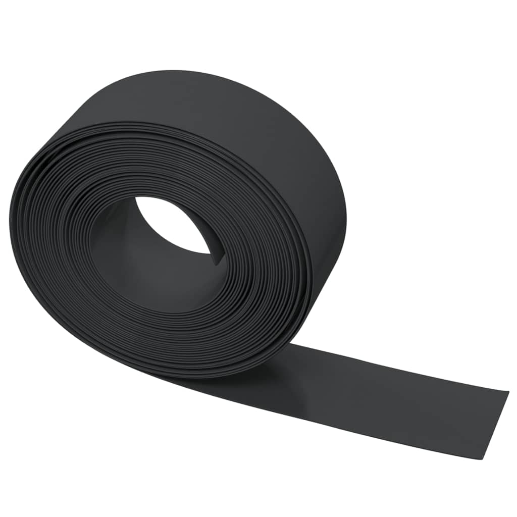 Vrtne ivice 4 kom crne 10 m 20 cm od polietilena