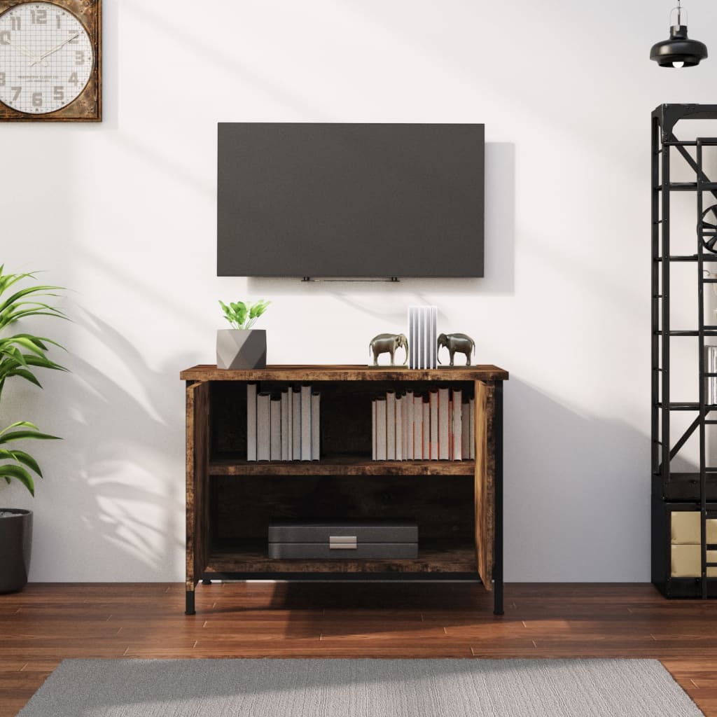 TV ormarić s vratima boja hrasta 60x35x45 cm konstruirano drvo