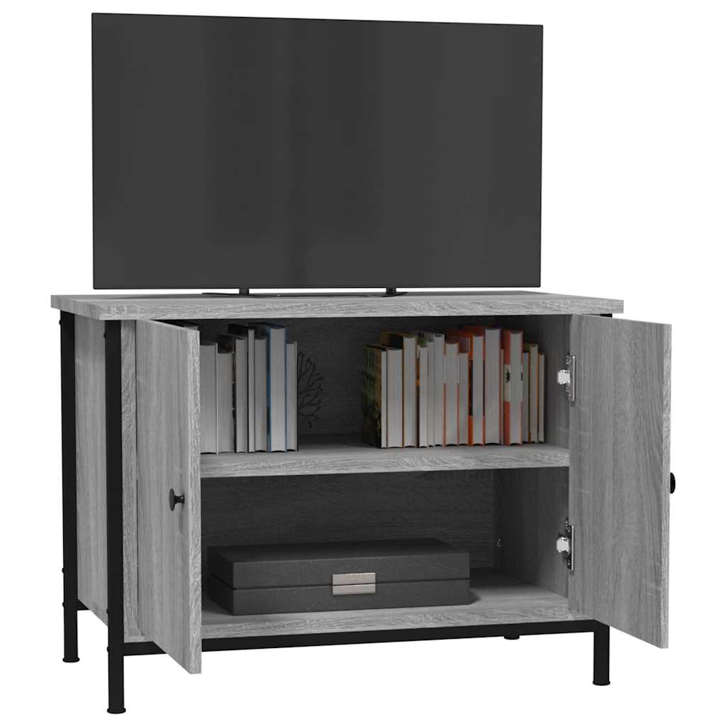 TV ormarić s vratima boja hrasta 60x35x45 cm konstruirano drvo