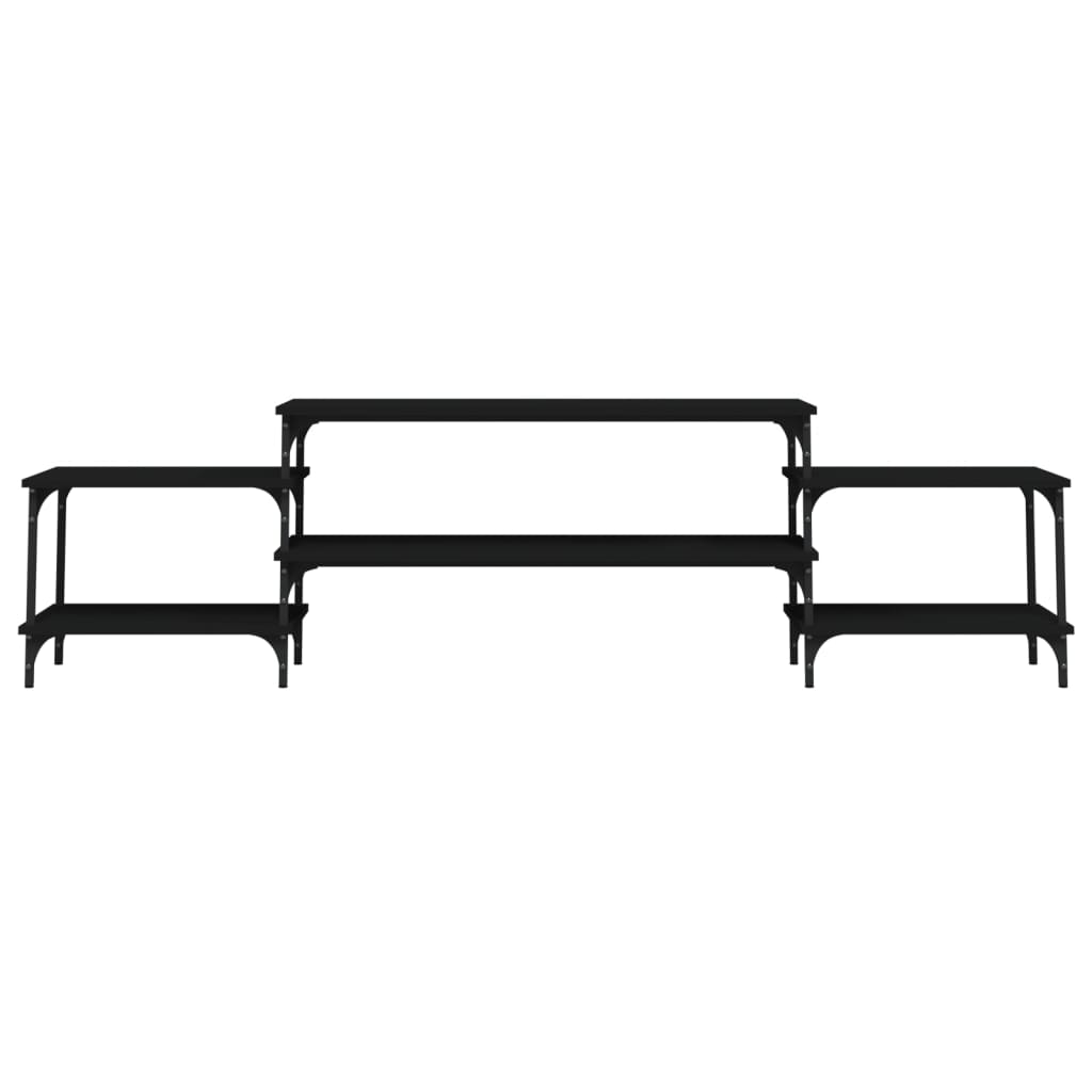 TV ormarić crni 197 x 35 x 52 cm od konstruiranog drva
