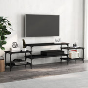 TV ormarić crni 197 x 35 x 52 cm od konstruiranog drva