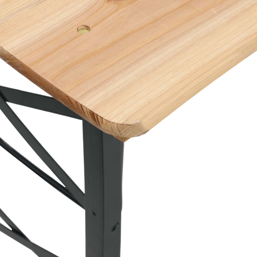 Sklopivi pivski stol 170 x 50 x 75/105 cm od masivne jelovine