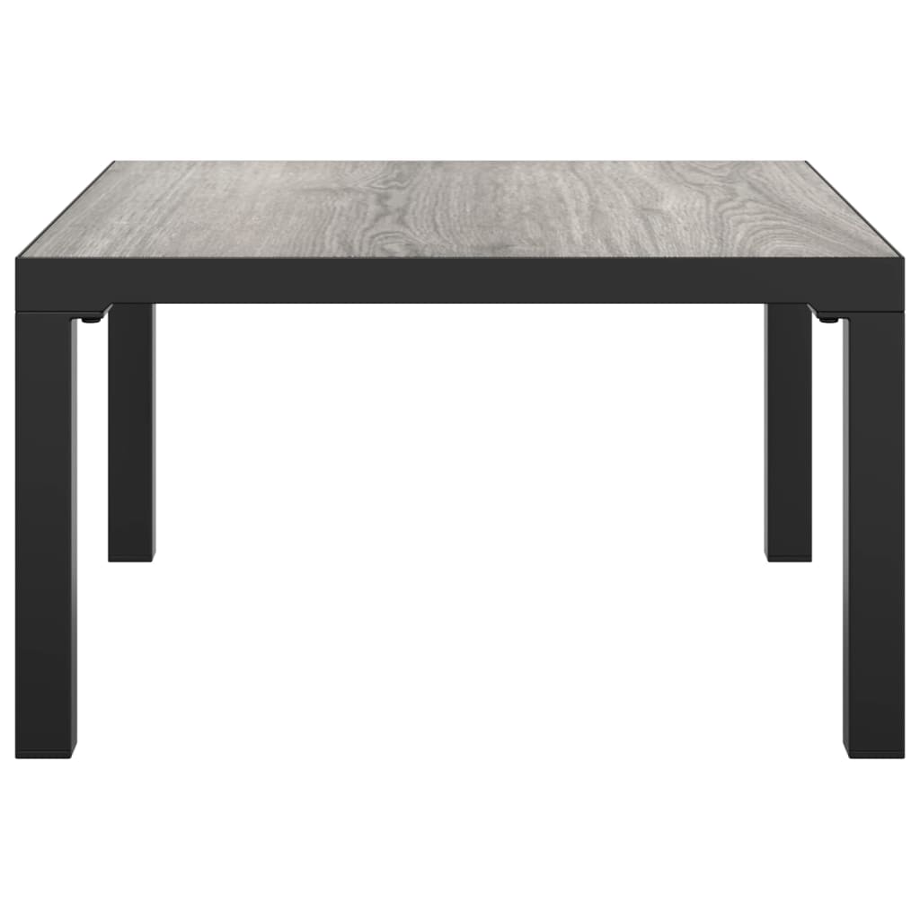 Vrtni stolić za kavu sivi 55 x 55 x 31 cm DPC i čelik