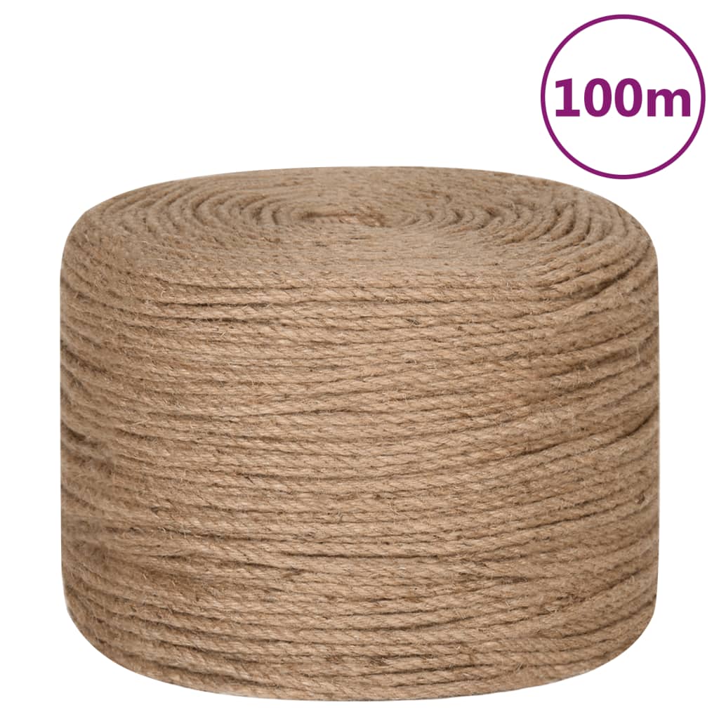 Uže od jute dužina 100 m debljina 8 mm