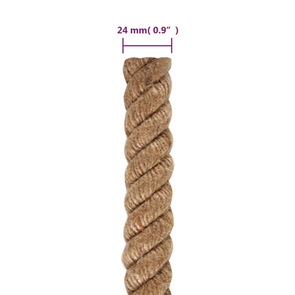 Uže od jute dužina 50 m debljina 24 mm