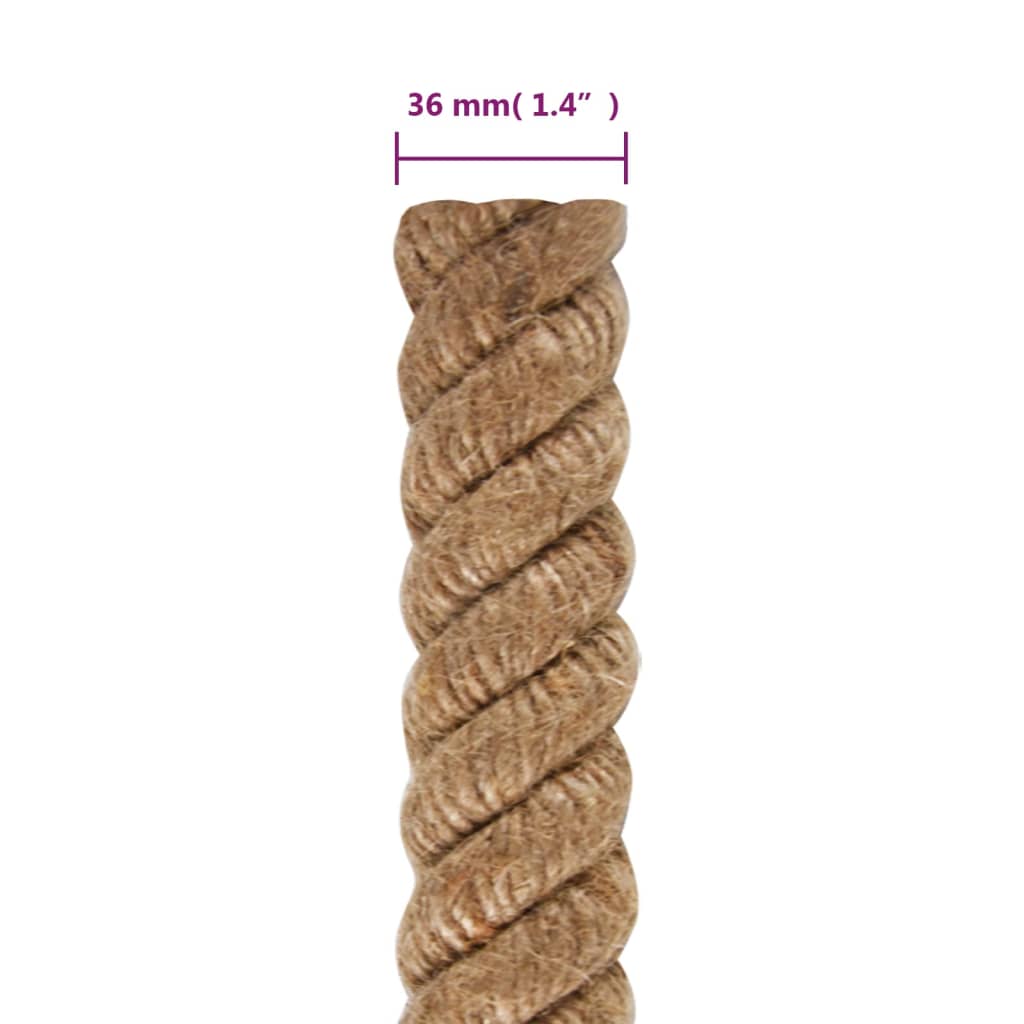 Uže od jute dužina 10 m debljina 36 mm