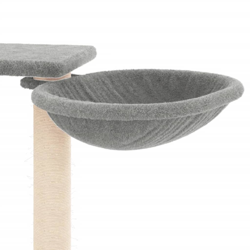 Penjalica za mačke sa stupovima za grebanje svjetlosiva 82 cm