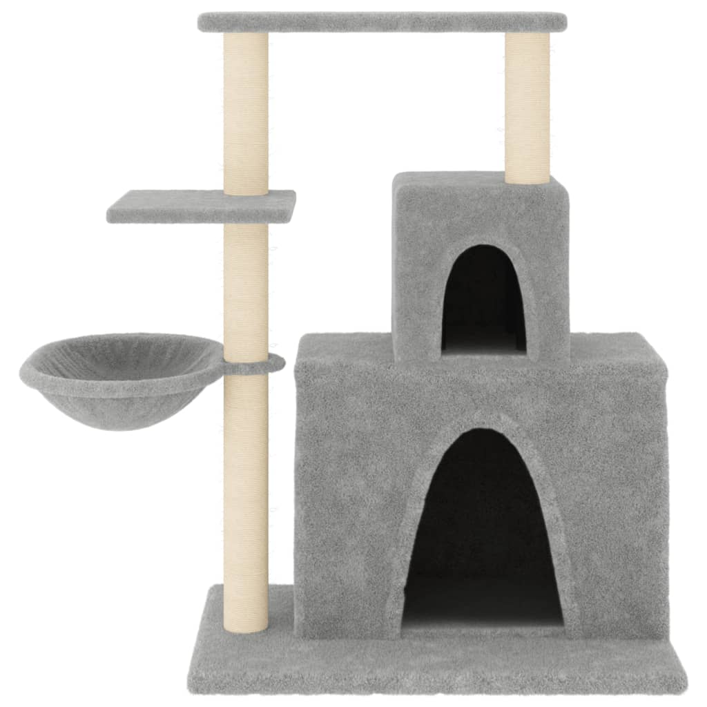 Penjalica za mačke sa stupovima za grebanje svjetlosiva 83 cm