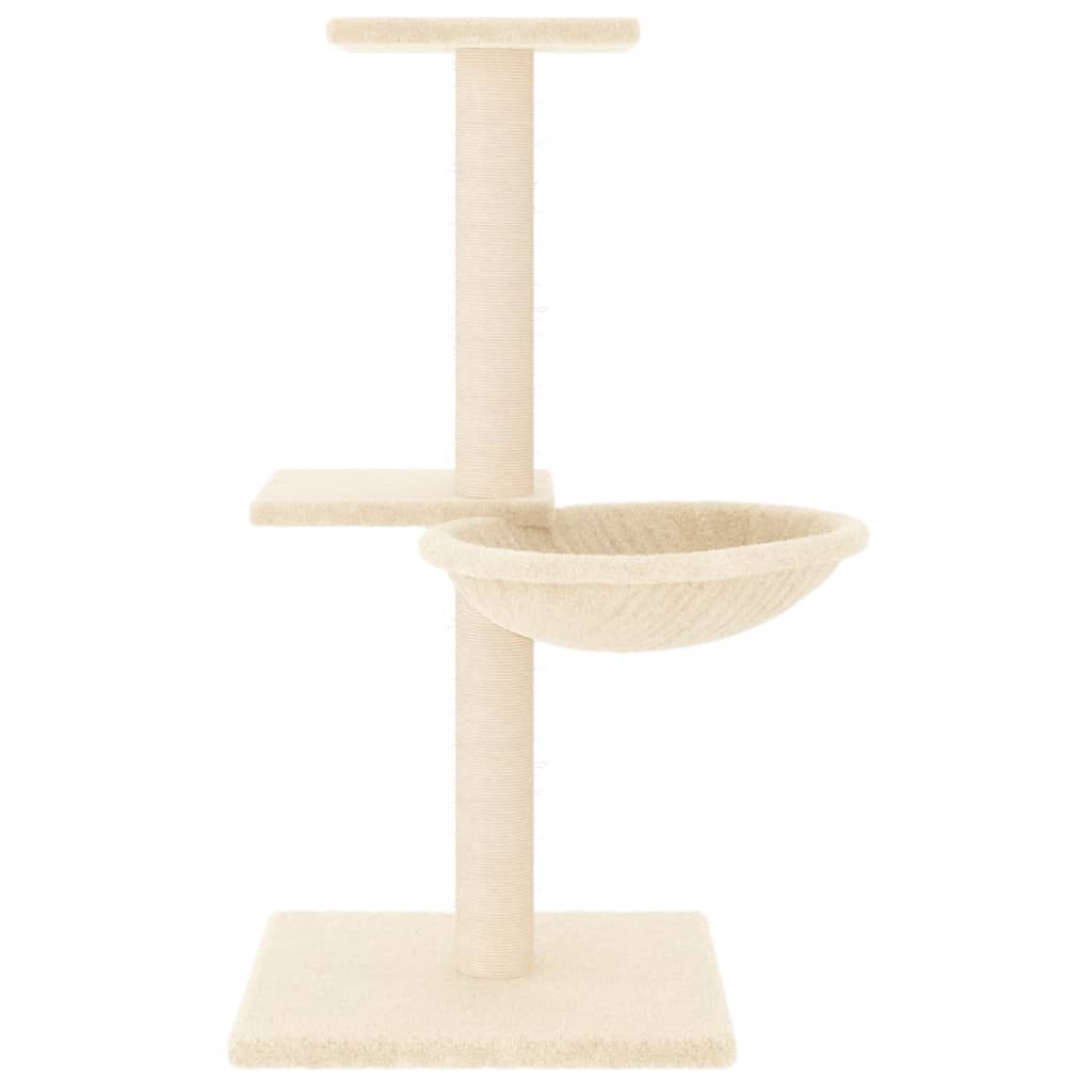 Penjalica za mačke sa stupovima za grebanje krem 72 cm