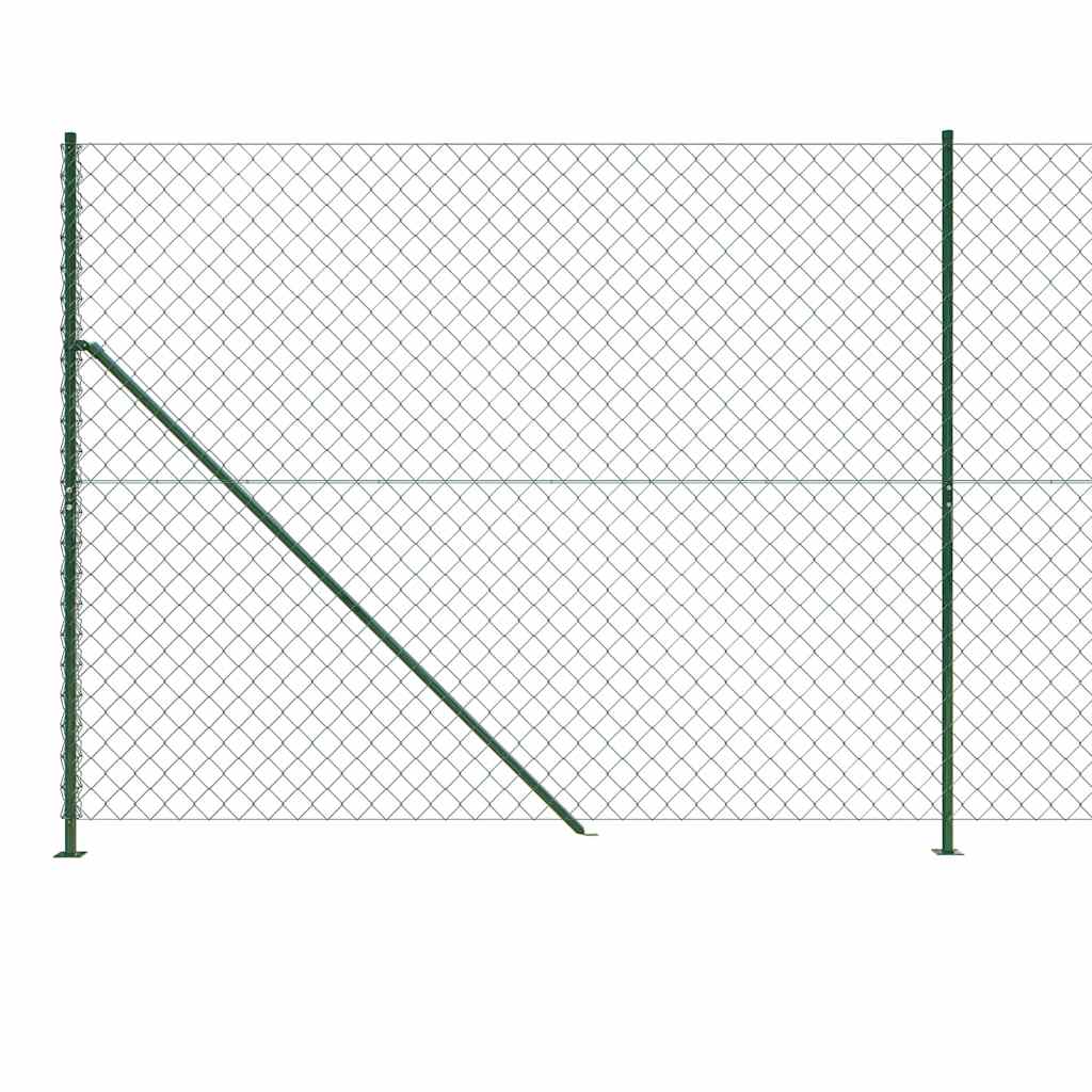 Žičana ograda s prirubnicom zelena 1,8 x 25 m