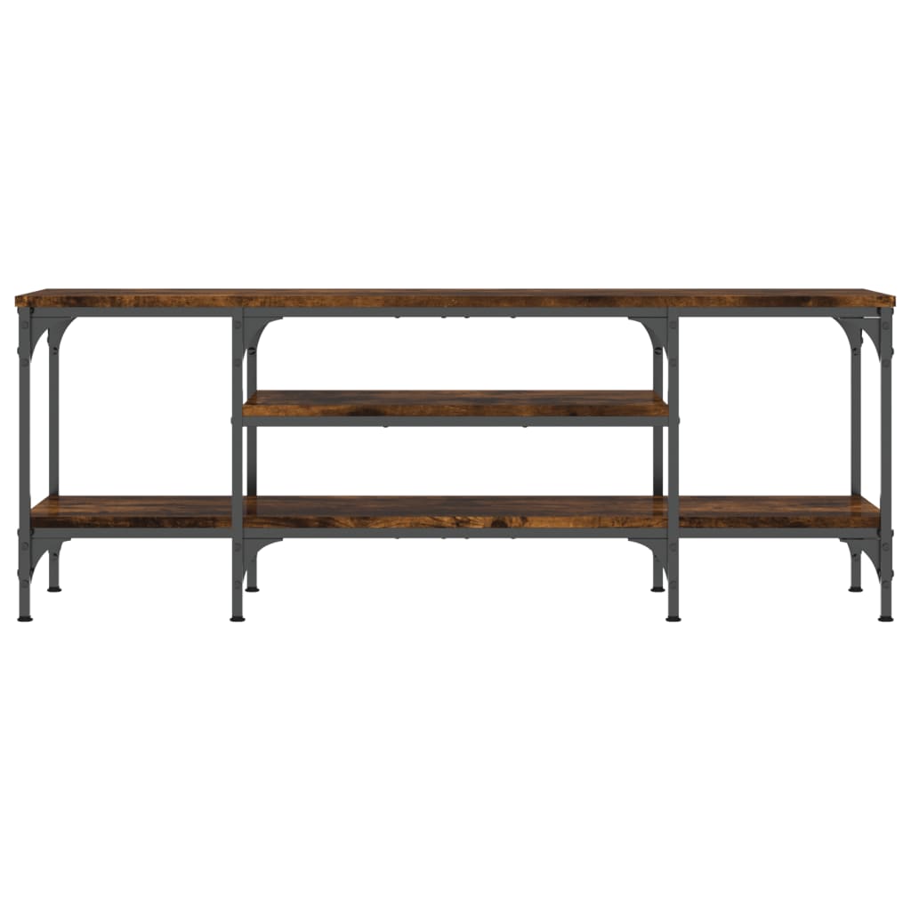 TV ormarić boja dimljenog hrasta 121x35x45 cm od drva i željeza