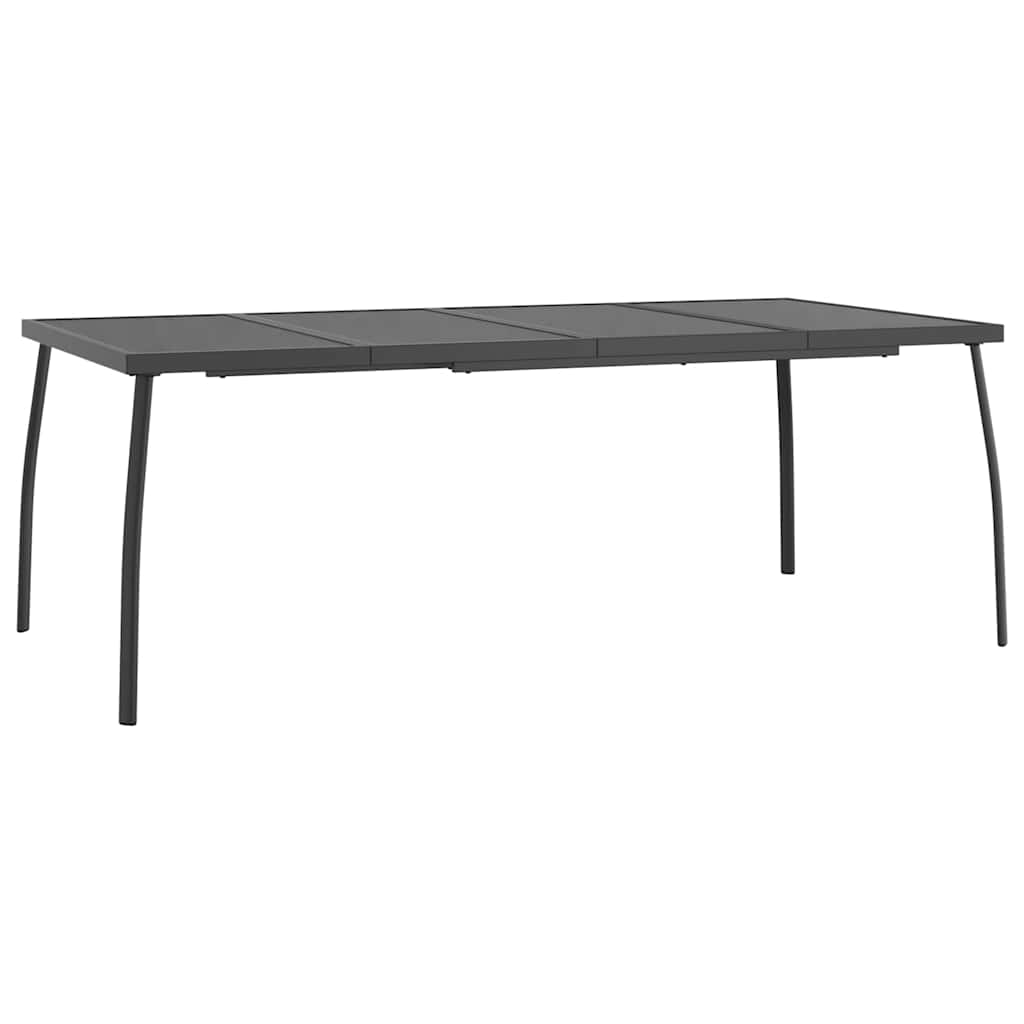 Vrtni stol antracit 200 x 100 x 72 cm od čelične mreže