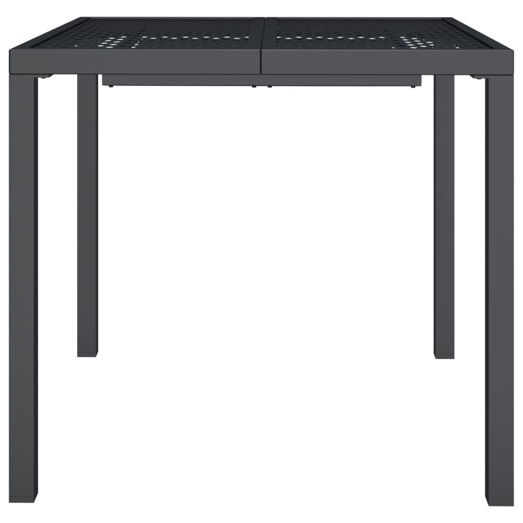 Vrtni stol antracit 80 x 80 x 72 cm čelični