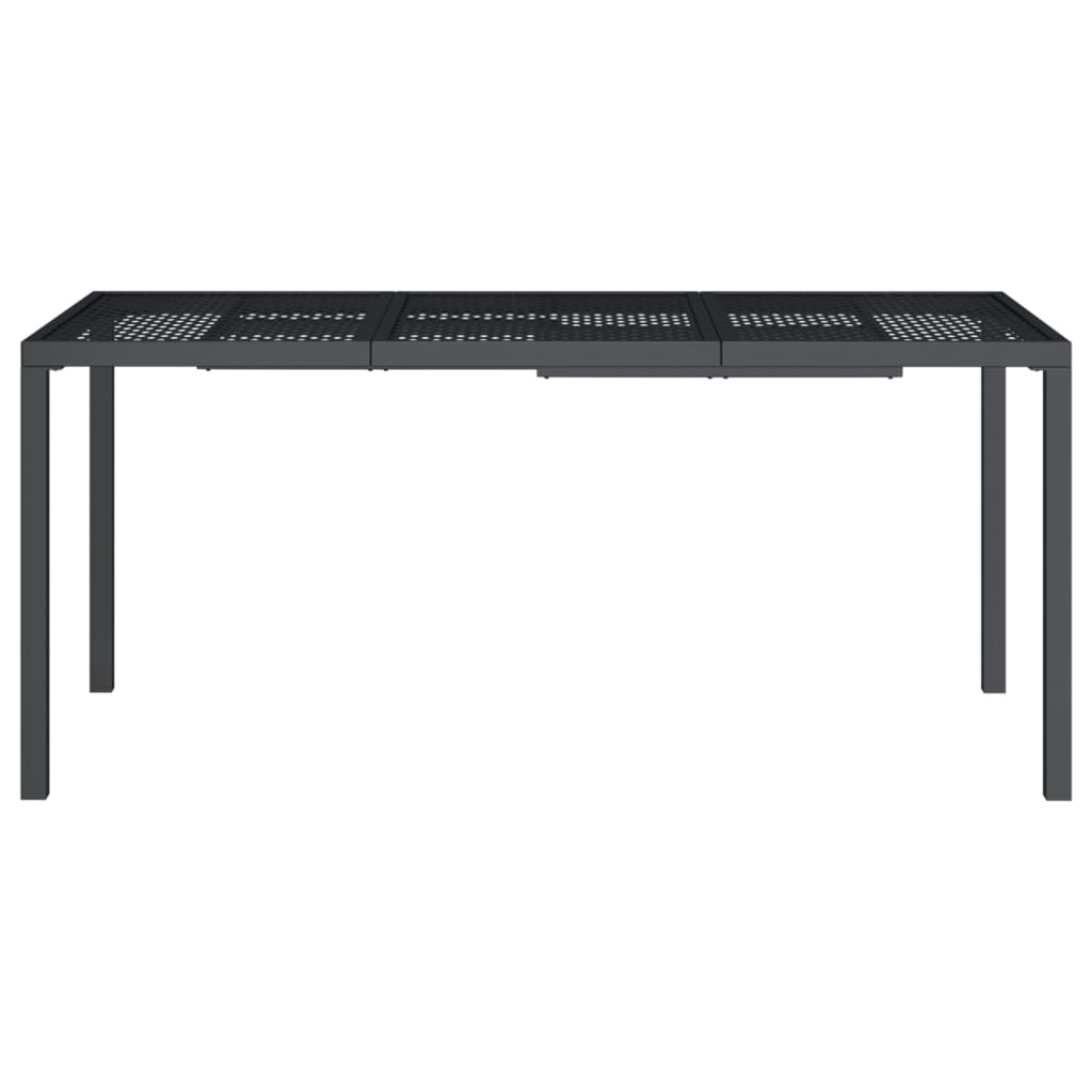 Vrtni stol antracit 165x80x72 cm čelični