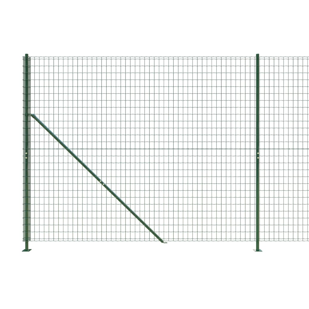 Ograda od žičane mreže s prirubnicom zelena 2,2x25 m