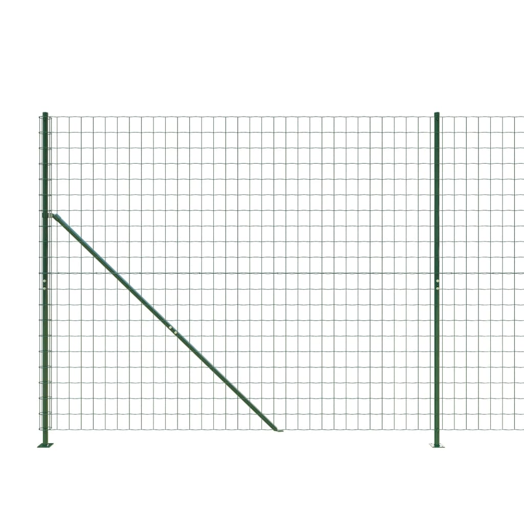 Ograda od žičane mreže s prirubnicom zelena 1,8x25 m