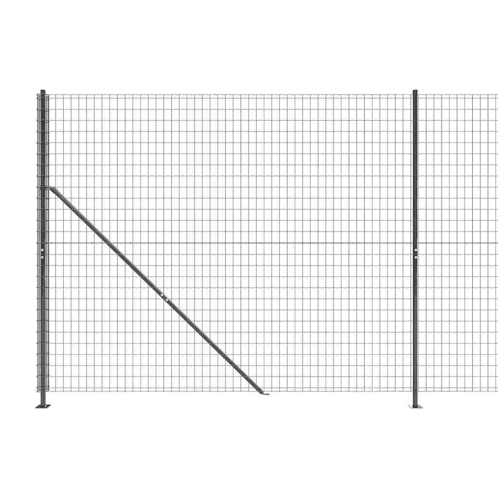 Ograda od žičane mreže s prirubnicom antracit 1,4x10 m