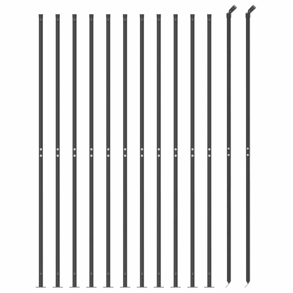 Ograda od žičane mreže s prirubnicom antracit 2,2 x 25 m