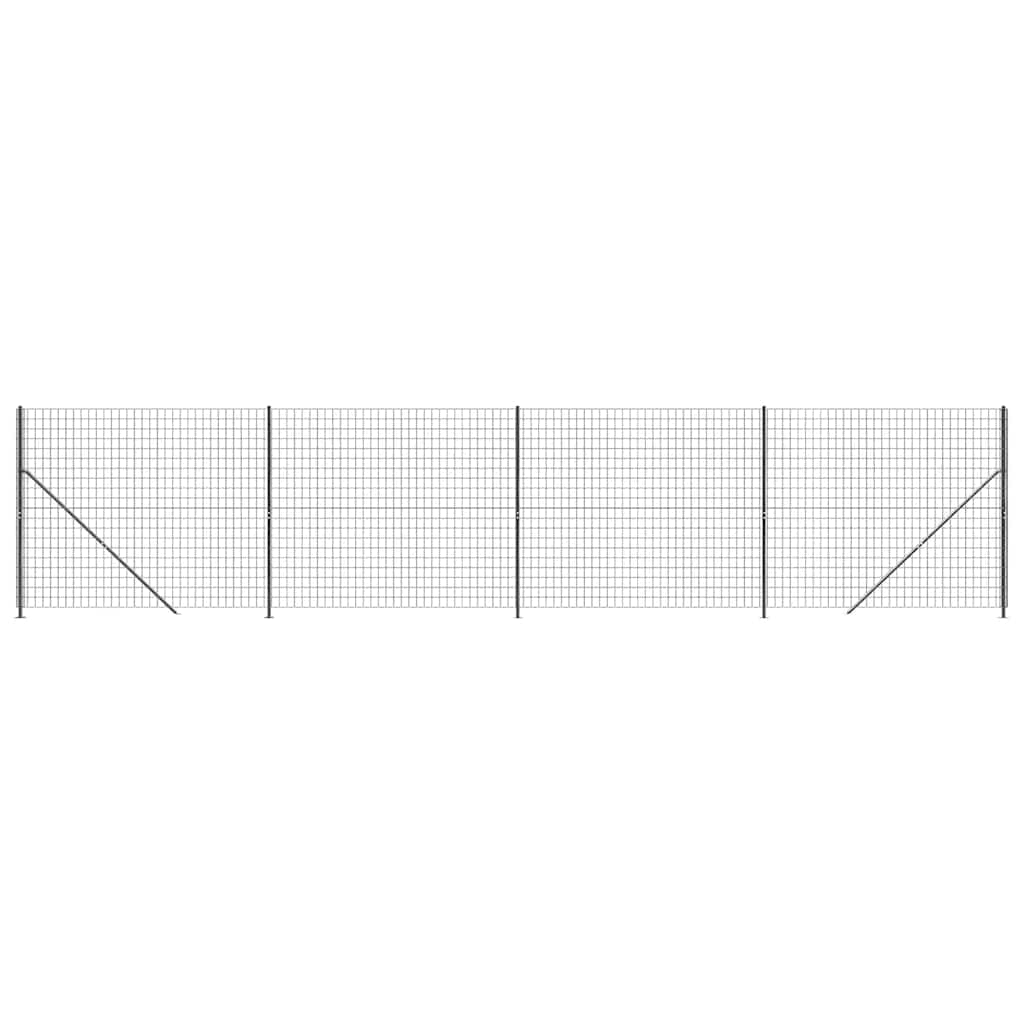 Ograda od žičane mreže s prirubnicom antracit 1,8x10 m