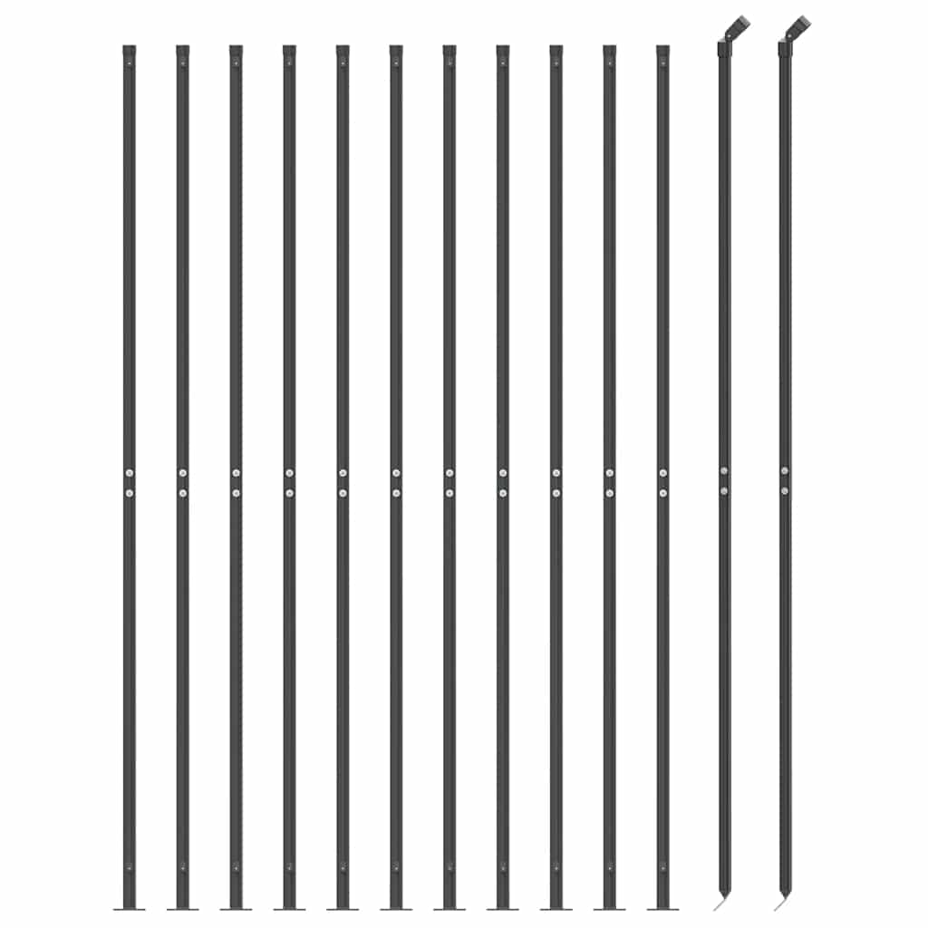 Ograda od žičane mreže s prirubnicom antracit 2,2 x 25 m