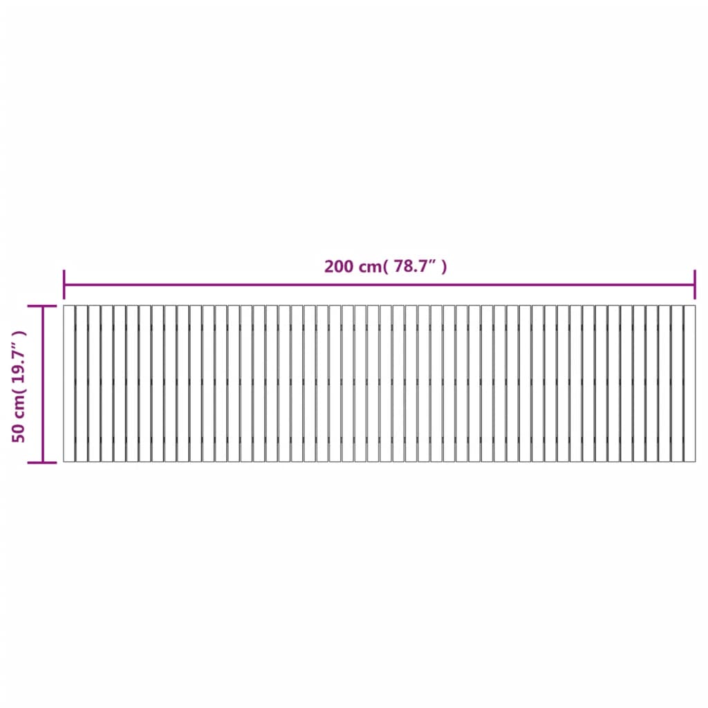 Vrtna staza 200 x 50 cm od masivnog bagremovog drva