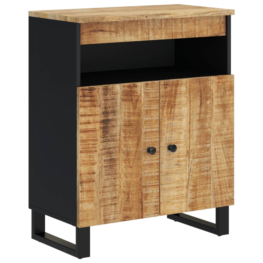 Komoda s 2 vrata 60 x 33 x 75 cm od masivnog drva manga