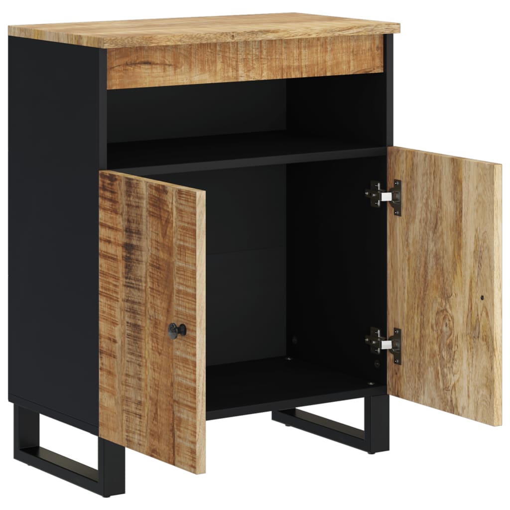 Komoda s 2 vrata 60 x 33 x 75 cm od masivnog drva manga