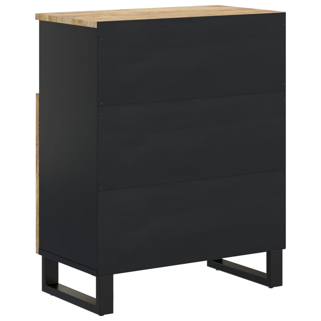 Komoda s 2 vrata 60 x 33 x 75 cm od masivnog drva manga