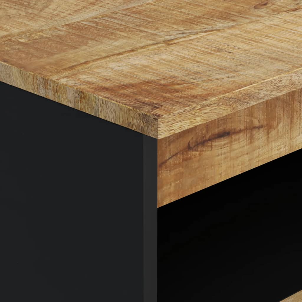 Komoda s 2 vrata 60 x 33 x 75 cm od masivnog drva manga