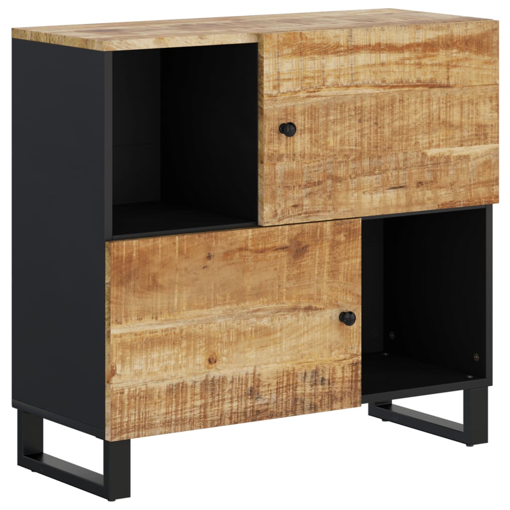 Komoda s 2 vrata 80 x 33 x 75 cm od masivnog drva manga