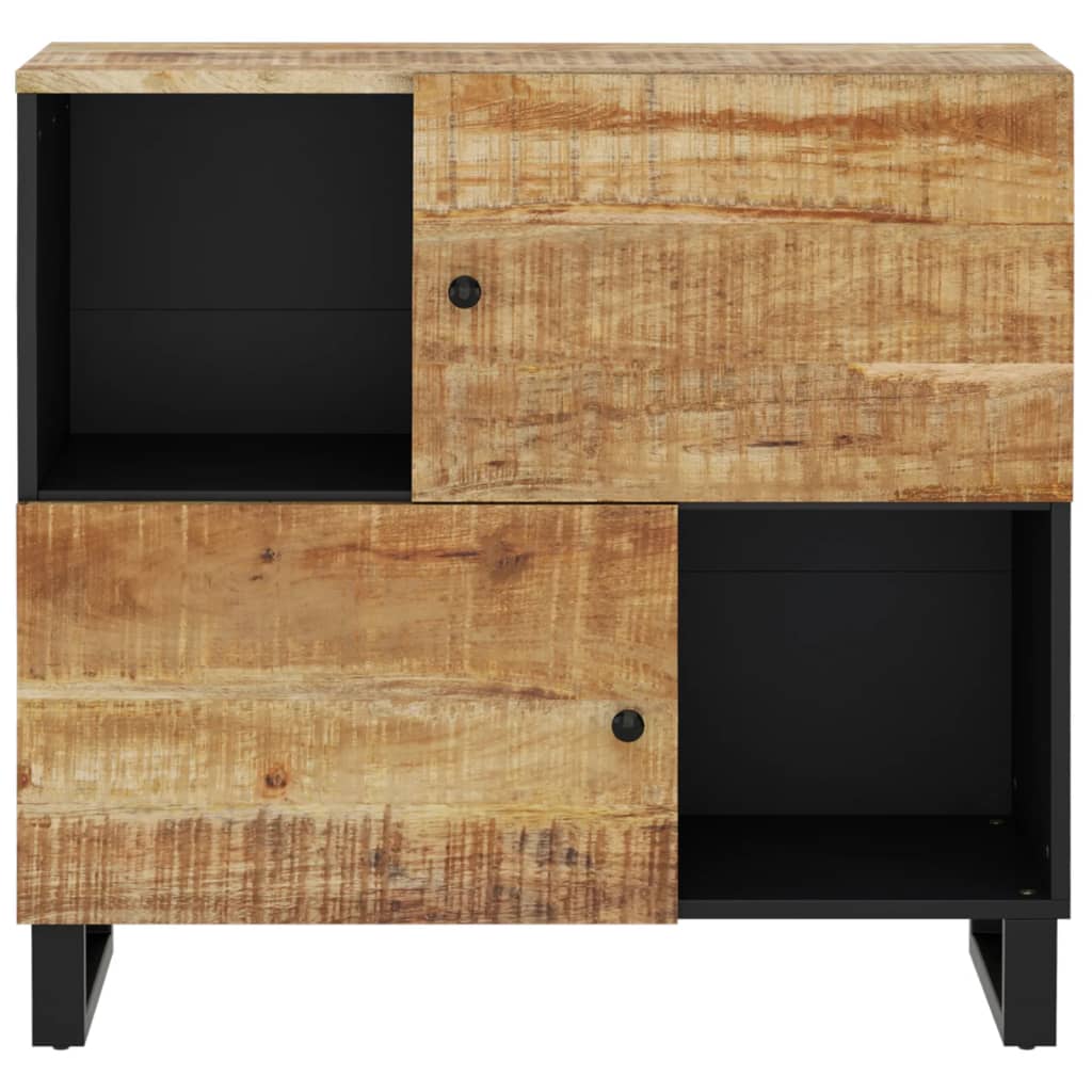 Komoda s 2 vrata 80 x 33 x 75 cm od masivnog drva manga