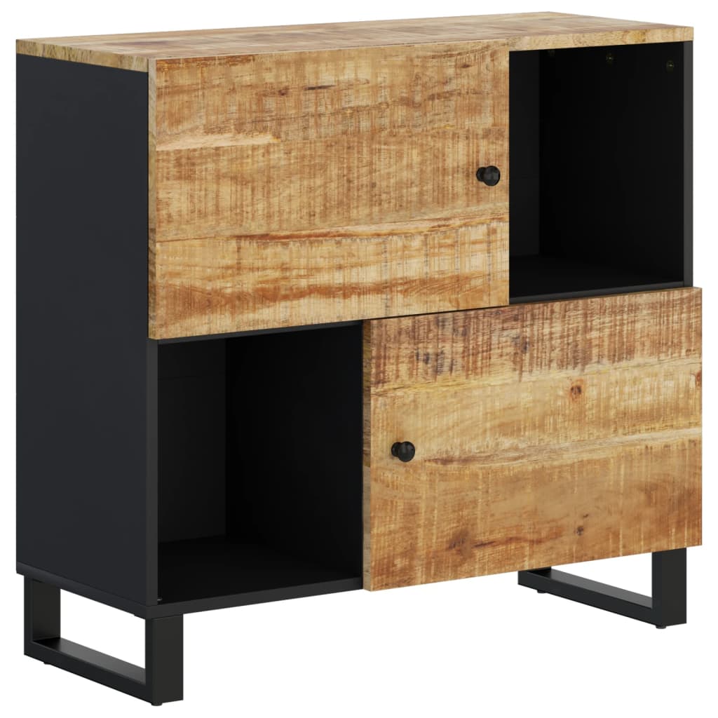 Komoda s 2 vrata 80 x 33 x 75 cm od masivnog drva manga