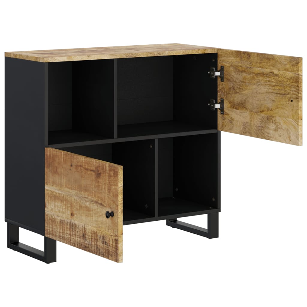 Komoda s 2 vrata 80 x 33 x 75 cm od masivnog drva manga
