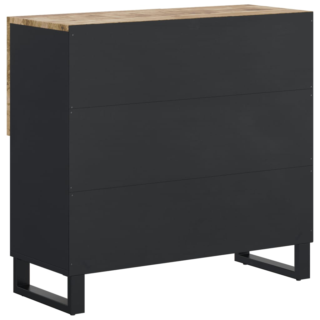 Komoda s 2 vrata 80 x 33 x 75 cm od masivnog drva manga