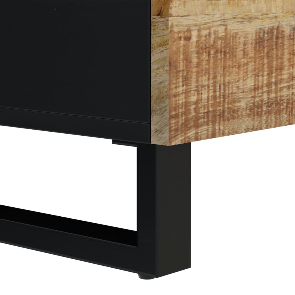 Komoda s 2 vrata 80 x 33 x 75 cm od masivnog drva manga