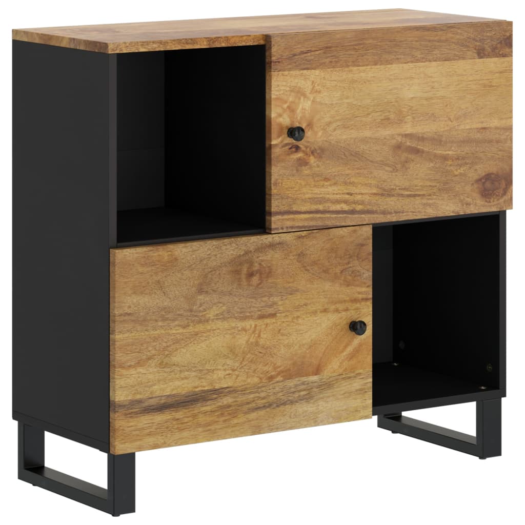 Komoda s 2 vrata 80 x 33 x 75 cm od masivnog drva manga