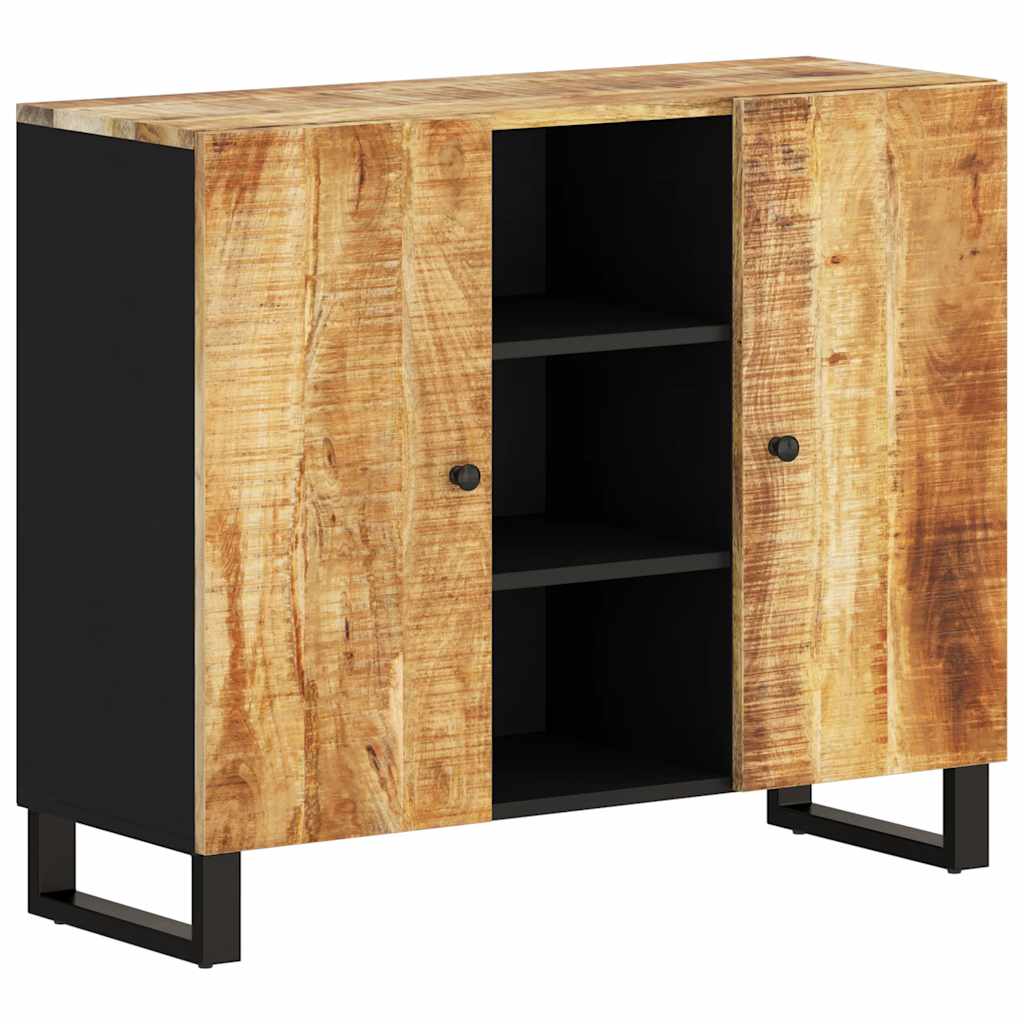 Komoda s 2 vrata 90 x 33 x 75 cm od masivnog drva manga