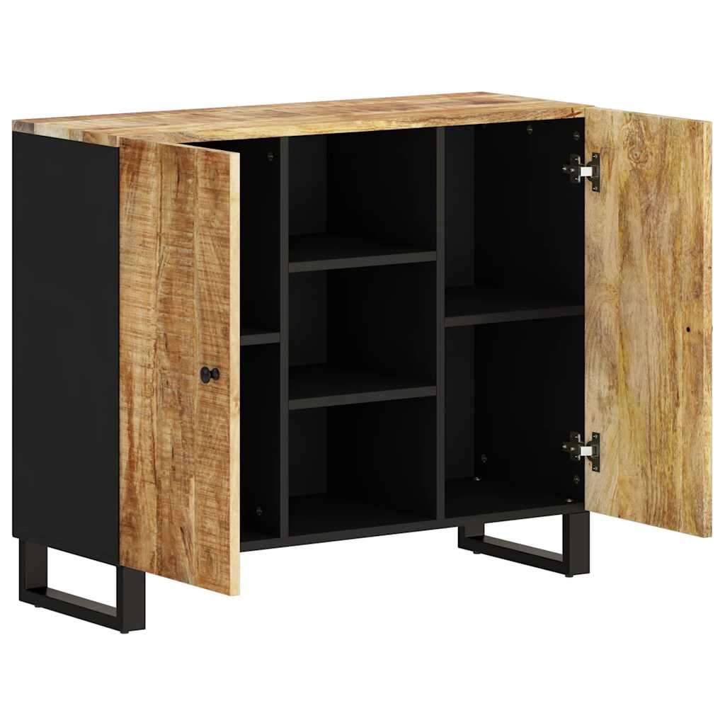 Komoda s 2 vrata 90 x 33 x 75 cm od masivnog drva manga