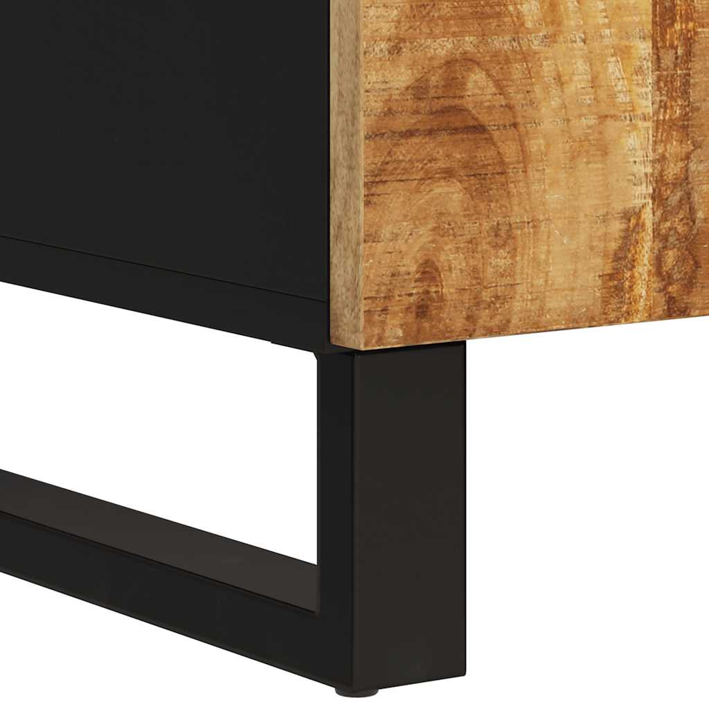 Komoda s 2 vrata 90 x 33 x 75 cm od masivnog drva manga