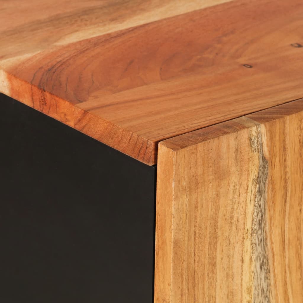 Komoda s 2 vrata 90 x 33 x 75 cm od masivnog drva bagrema