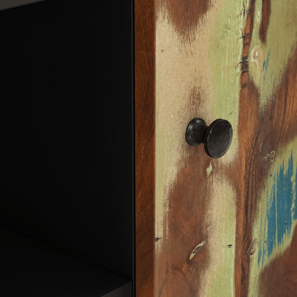 Komoda s 2 vrata 90 x 33 x 75 cm od masivnog obnovljenog drva