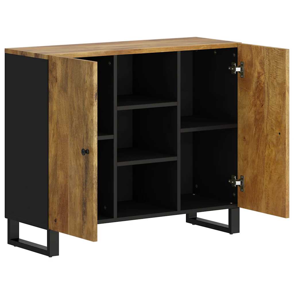Komoda s 2 vrata 90 x 33 x 75 cm od masivnog drva manga
