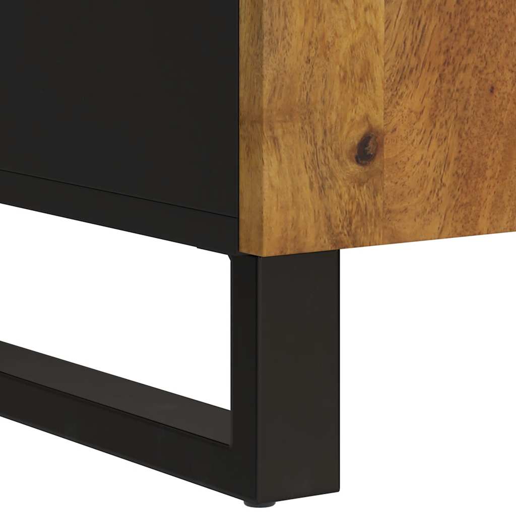 Komoda s 2 vrata 90 x 33 x 75 cm od masivnog drva manga