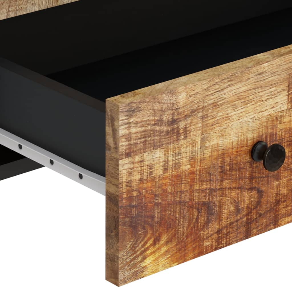 Visoka komoda s ladicom 60x33x100 cm od drva manga i željeza